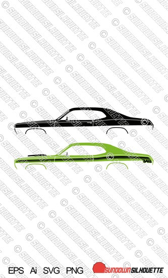 Digital Download vector graphic -  Plymouth Duster EPS | SVG | Ai | PNG